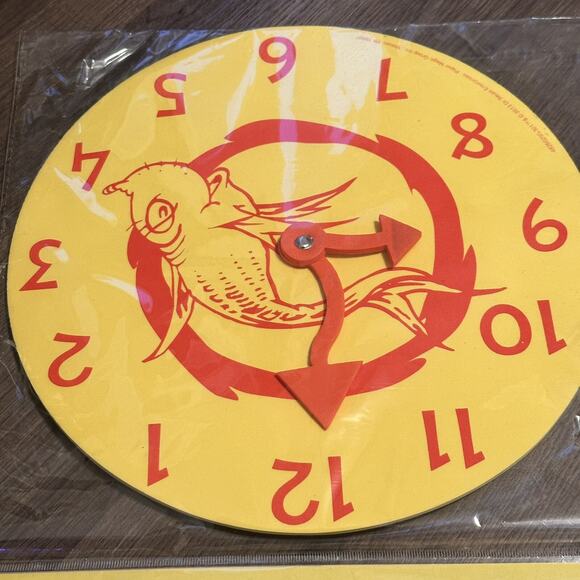 Foam Clock - Dr. Seuss Fish 2013 10” Learn To Tell Time - Kids Educational Toy - Picture 2 of 4